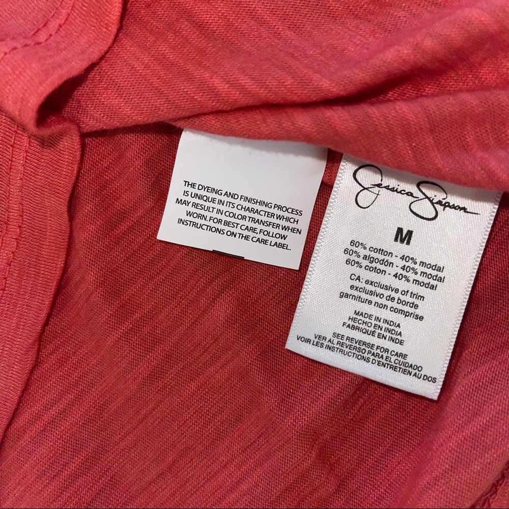Jessica Simpson Tie Dye Short Sleeve Tee Size M - Picture 5 of 5
